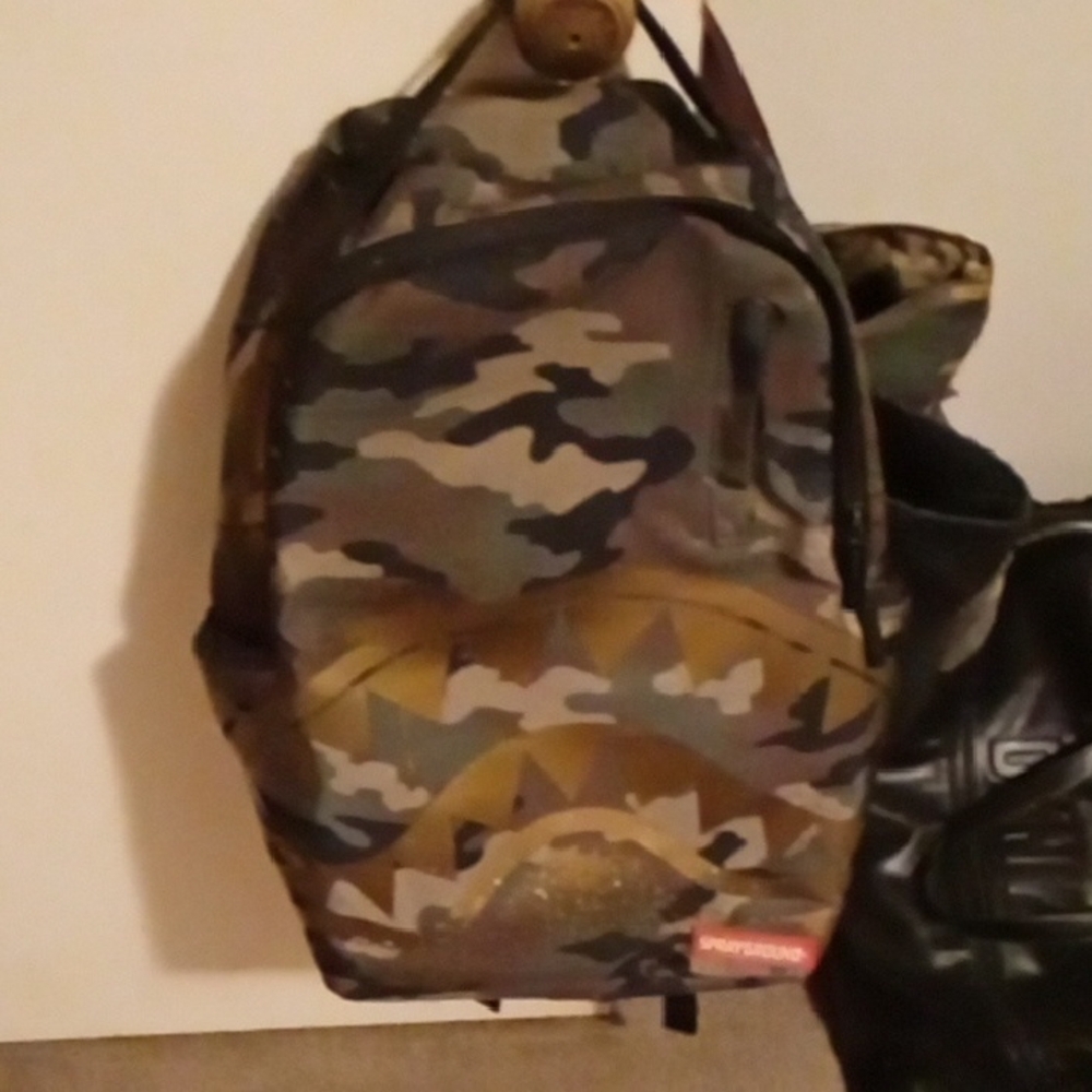 Sprayground Camo Shark Backpack - image 1